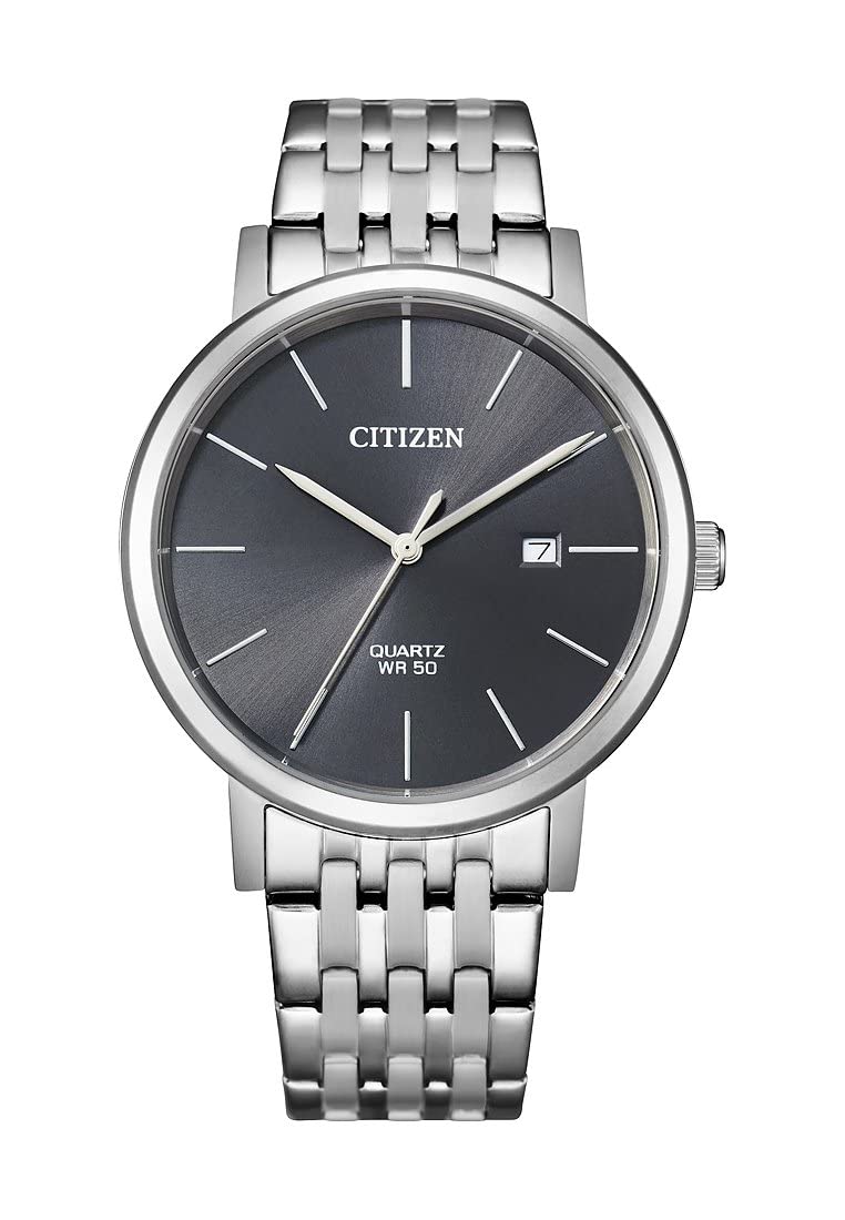 citizen Analog Grey Dial Silver Band Men's Stainless Steel Watch-BI5070-57H