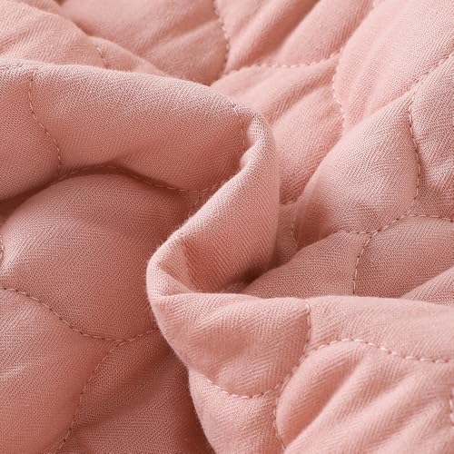 Hopscotch Girls Pink Full Sleeves Lace Trim Quilted Jacket For Age (18-24 Months)