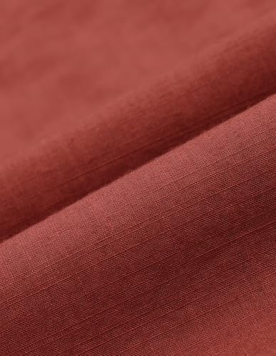 U.S. POLO ASSN. Mens Solid Poplin Full Sleeve Shirts (USSHTO3004_Rust_XL)