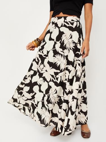 Max Rayon Western Skirt Off White