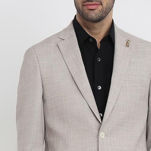 Raymond Fawn Checks Pattern Men Suit