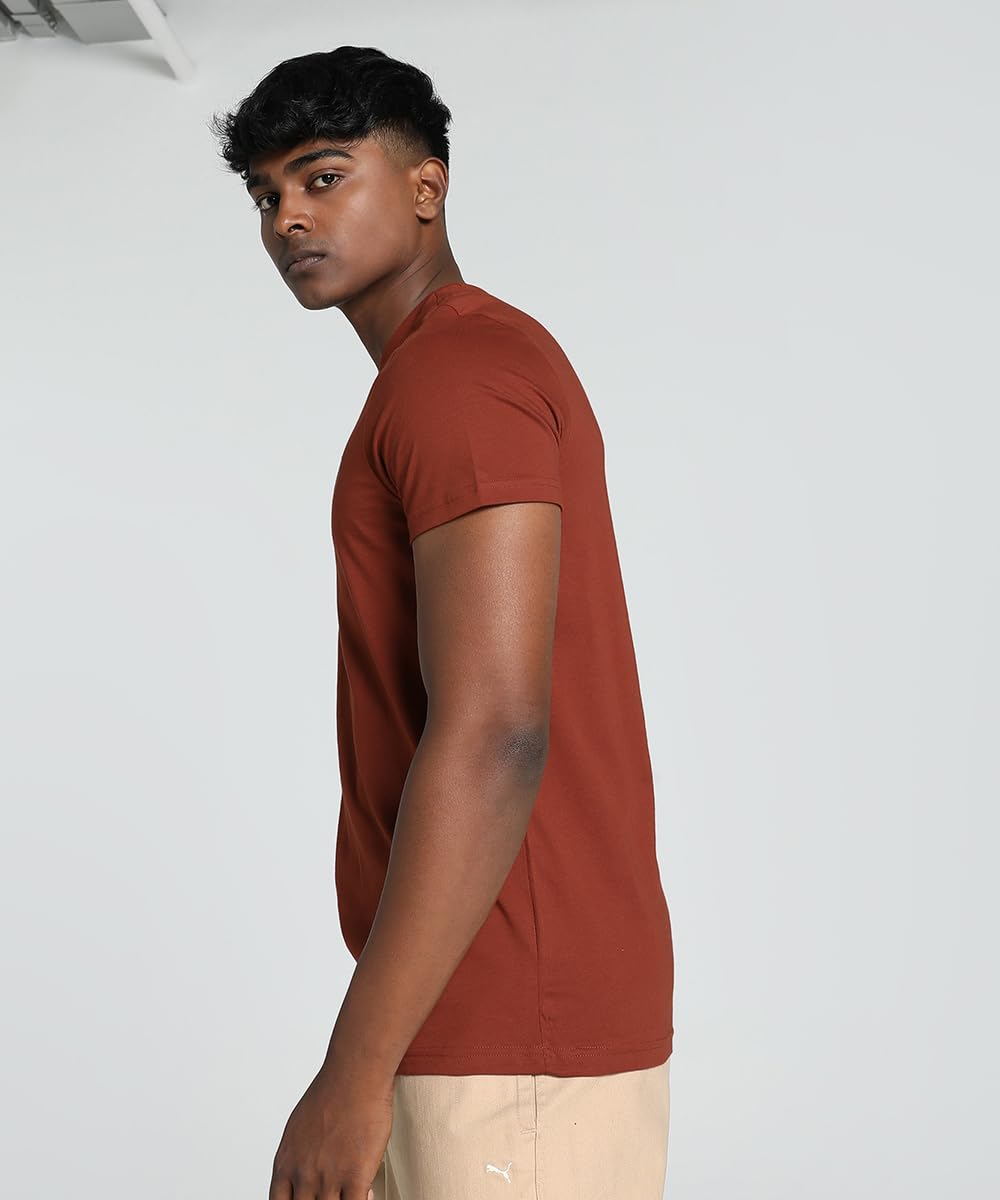 PUMA Men, Men's Round Graphic SS Tee, Mars Red, S, (68944563)