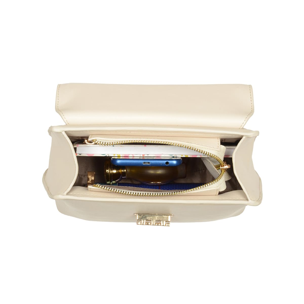 Baggit Women White Sling Bag Small Size | Ladies Stylish Casual Cross Body Purse Handbag