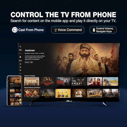Skywall 80 cm (32 inch) HD Ready Smart QLED Google TV (32SWQLEDTV)