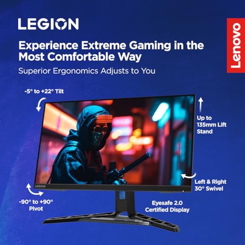 Lenovo Legion 9 Intel Core i9-13980HX 16" (40.64cm) 3.2K Mini LED 1200Nits 165Hz Gaming Laptop (32GB/2TB SSD/NVIDIA RTX 4090 16GB/Black/2.5Kg), 83AG0044IN +R25f-30 Monitor