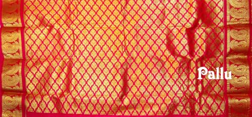 SREE KUMARAN Women's Kanchipuram Silk Pure Pattu Sarees With Blouse (VSK337-8)