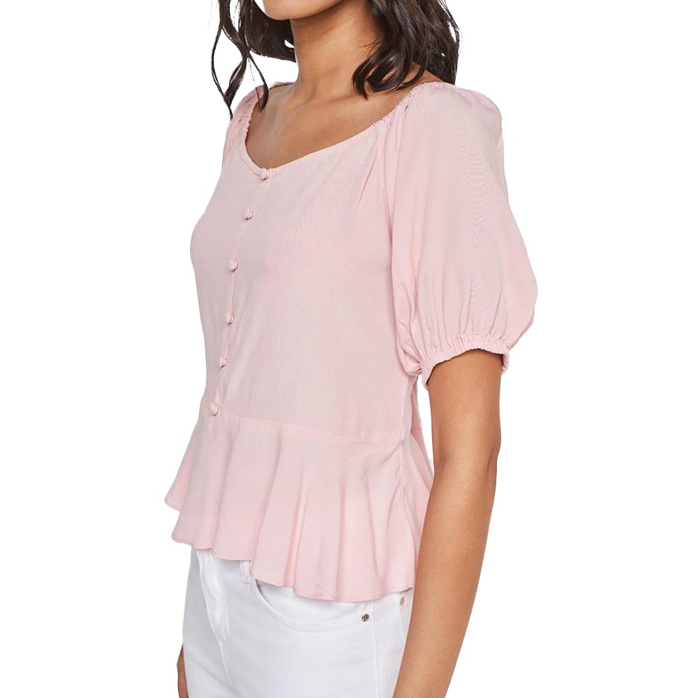 AND women's Regular Shirt (SS22AS071TRM_Pink 12)