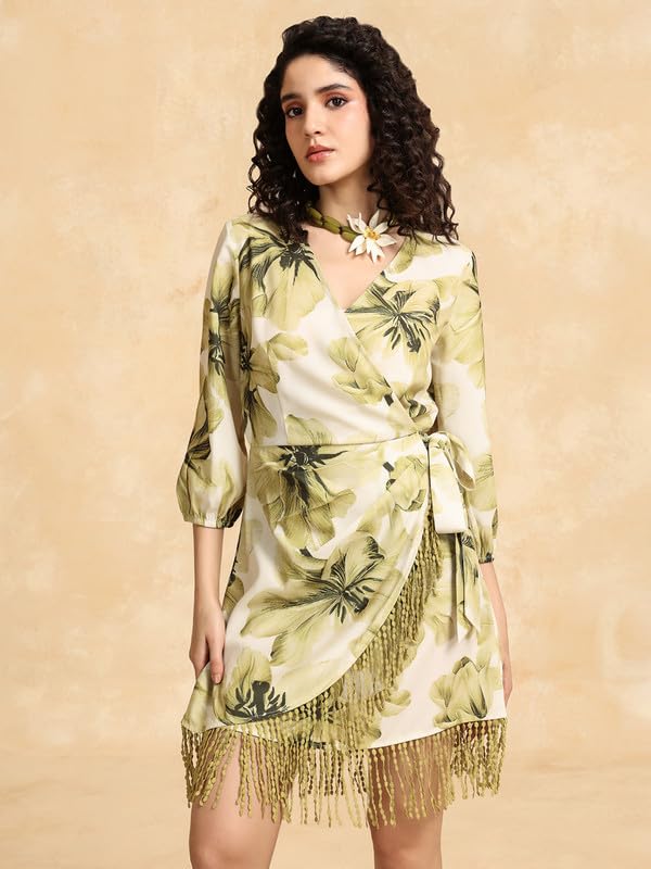Kazo Edna Mini Dress Green