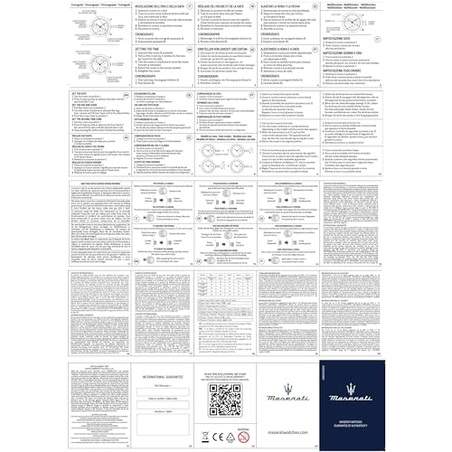 MASERATI Men's Watch, Multifunction, Analogue, 43 mm, COMPETIZIONE Collection - R8853100041, Silver, Sunray, One size, bracelet