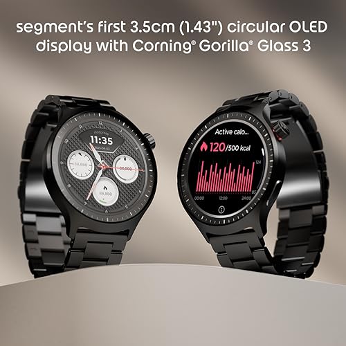 Motorola Moto Watch, 1.4 OLED, AOD, Auto-Brightness, Dual Band GPS, Powered by Polar Smartwatch (Matte Silver/Matte Silver Band Strap, Free Size)
