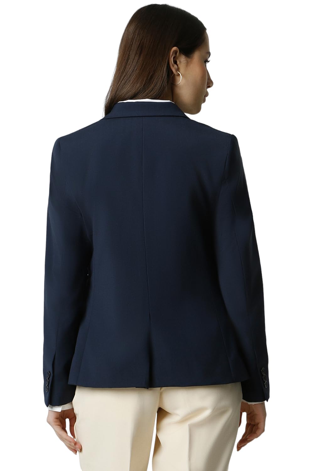 Van Heusen Women's Blazer (VWBZCRGPX29626_Navy_M