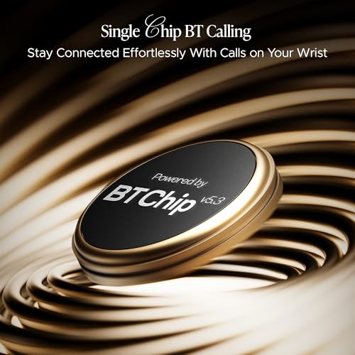 boAt Enigma Daze Women's Luxury Smart Watch w/ 1.3”(3.3cm) AuraVue Display w/ 20% Higher Brightness, Emergency SOS, Female Wellness Tracking, BT Calling, smart Watch for Women Latest (Elegant Gold)