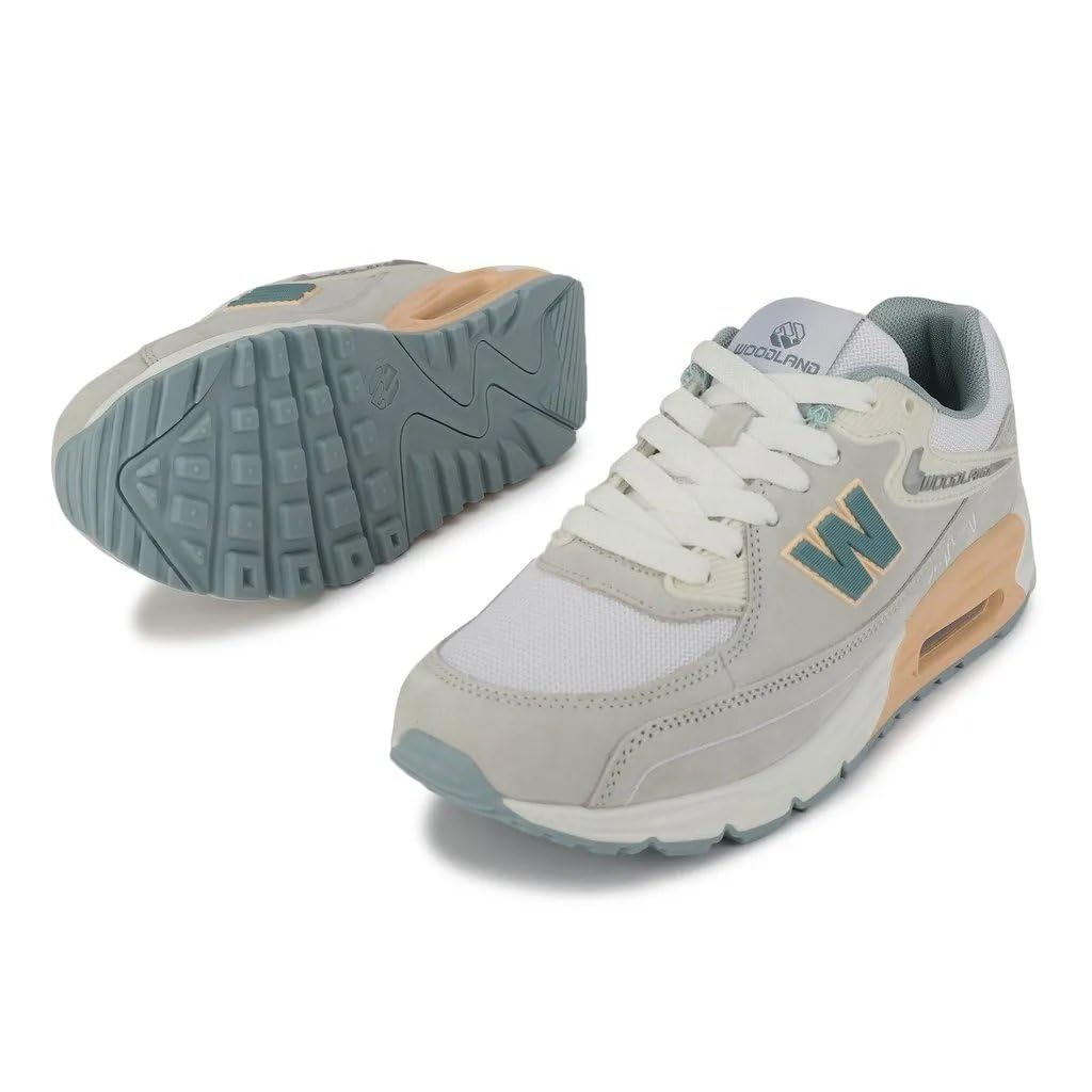 Woodland Women Lgrey/Pink Casual Sneakers