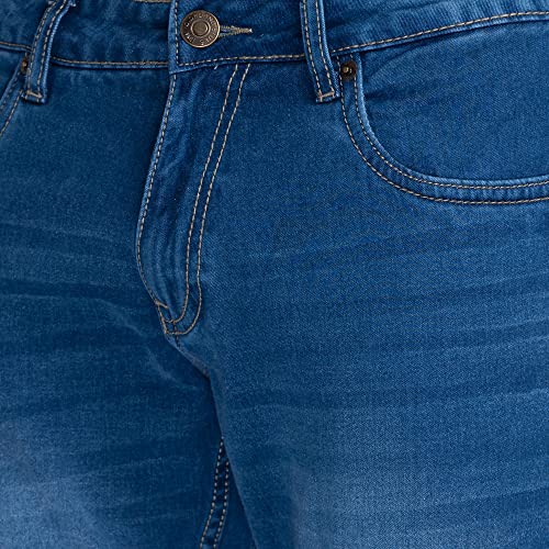 Giordano Men's Slim Fit Stretchable Jeans Blue