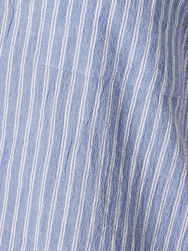 Max Women Striped Regular Fit Shirt (Blue_XL)