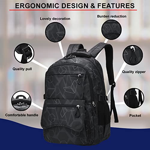 Tinytot 30 Litre, Stylish & Trendy Water Resistant High Storage Multi-purpose School Backpack College Bag Travel Standard Backpack Bag For Boys & Girls, 2nd Standard Onward, 19 Inch