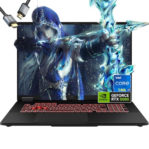 ASUS-TUF Gaming-Laptop RTX 4070 - i7-13620H - 15.6 FHD IPS Display - 32GB RAM -2TB PCIe SSD - RGB Backlit Keyboard - Windows 11 - G-SYNC - Gamer PC - Thunderbolt 4 - HDMI Cable
