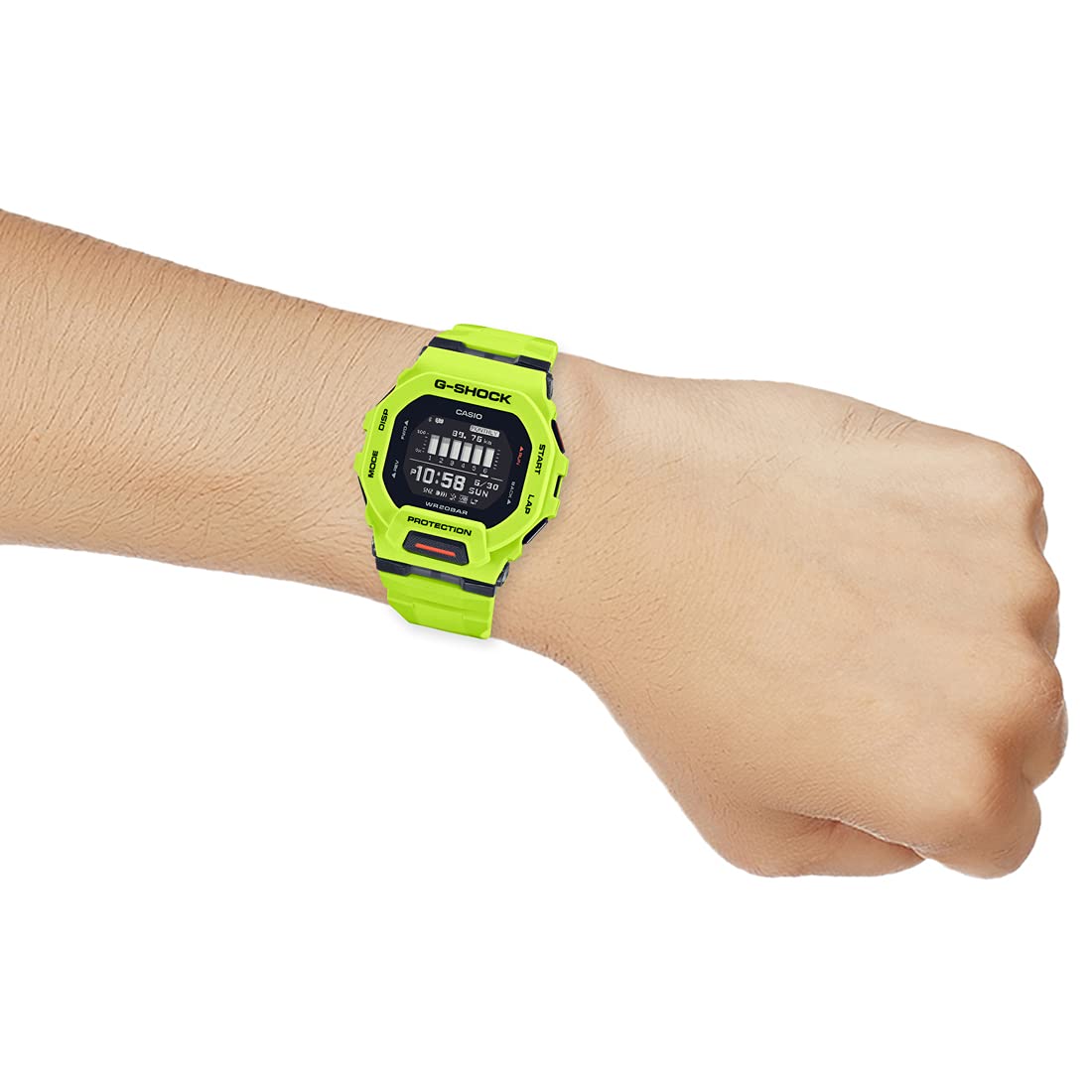 Casio G-Shock GBD-200-9DR Digital Dial Lime Green Resin Strap Men's Watch Bluetooth Workout Tracking G1148