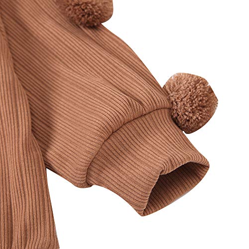 Hopscotch Polycotton Girls Solid Skirt Set In Brown Color For Ages 3-4 Years