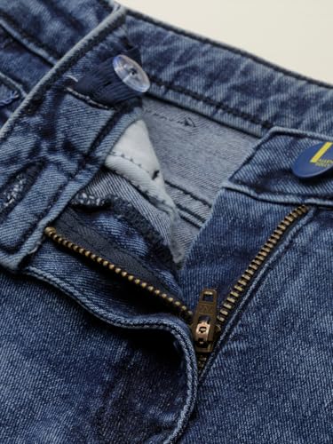 Girls Blue Solid Shorts