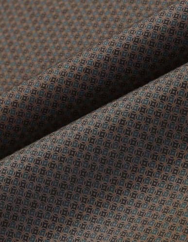 Arrow Sports Men's Geometric Regular Fit Shirt (ASAJSH1748_Dark Brown