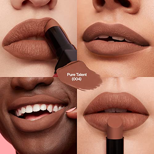 Revlon Lipstick, ColorStay Suede Ink, Built-in Primer, Infused with Vitamin E, Waterproof, Smudge-proof, Matte Color, 004 Pure Talent, 2.55 g