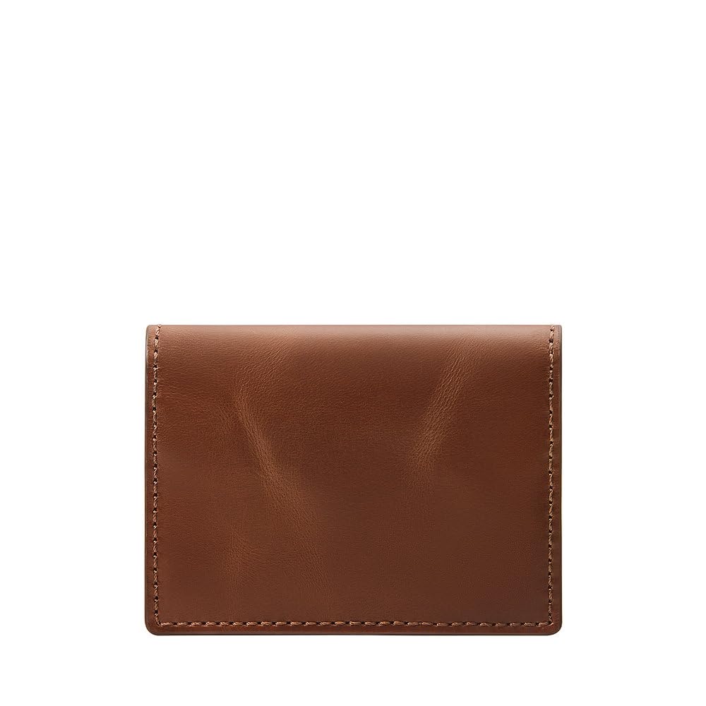 Fossil Men Leather Hayes Brown Wallet Ml4646200