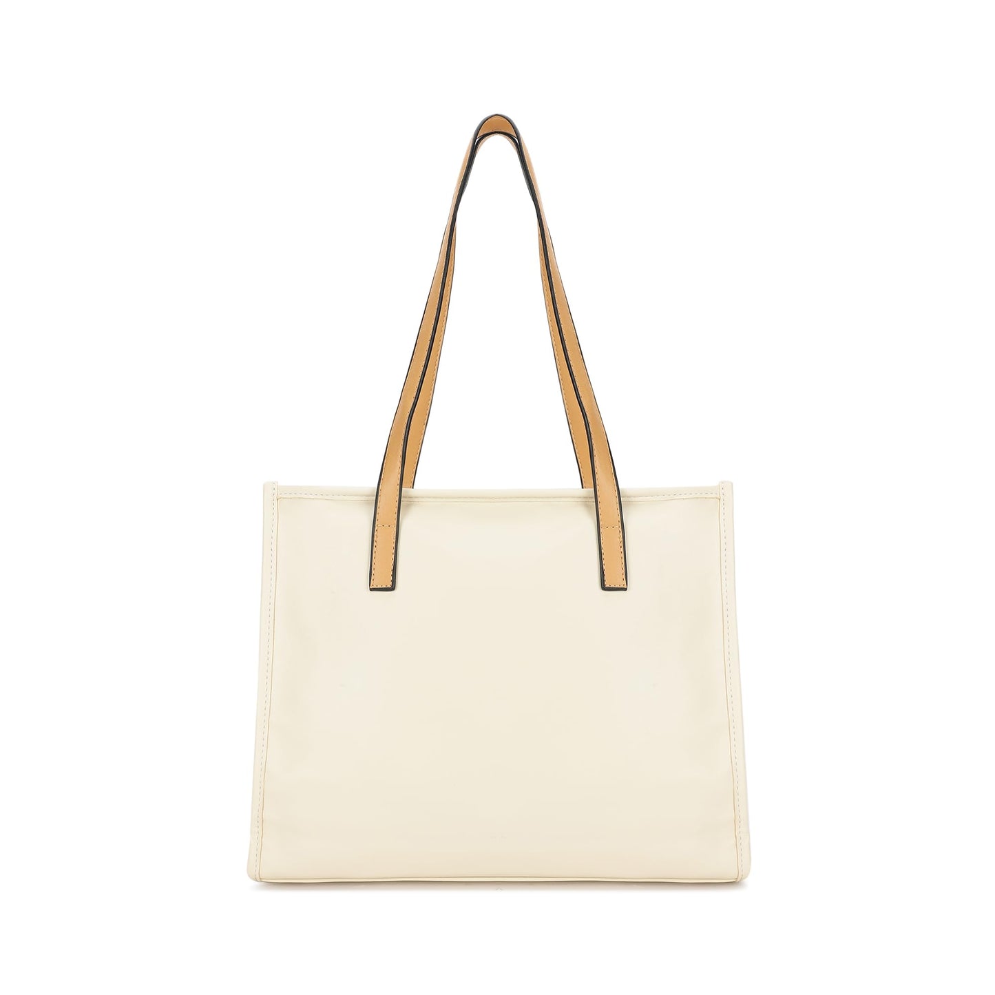 Fastrack Dorsa Tote Bag with Long Shoulder Straps and Top Zip Closure | Fits Upto 13" Laptop Bags | Stylish Vertical Stripe Tote for Everyday Use