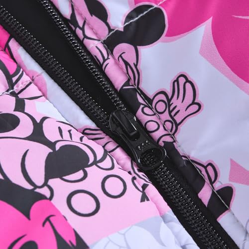 Hopscotch Girls Full Sleeves Pink Mickey Mouse Puffer Jacket (2-3 Years)