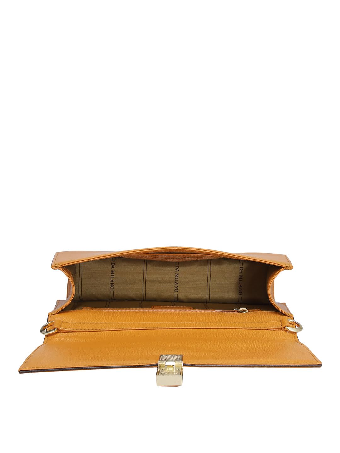 Da Milano Women's Leather Shoulder Bag - Orange