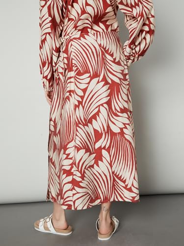 Max Women Printed Wrap Long Skirt (Multicolour_L)