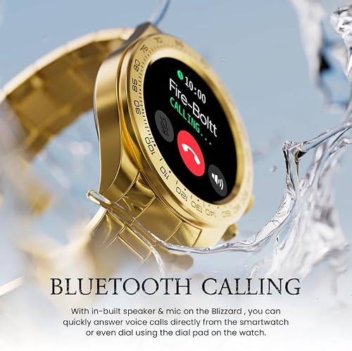 Fire-Boltt Blizzard Ultra 32.5mm (1.28) Premium Luxury Smartwatch with Jewel Studded Dial Smartwatch (Silver Colour) (Blizzard)