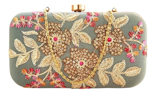 DUCHESS Women & Girls Grey Box Clutches