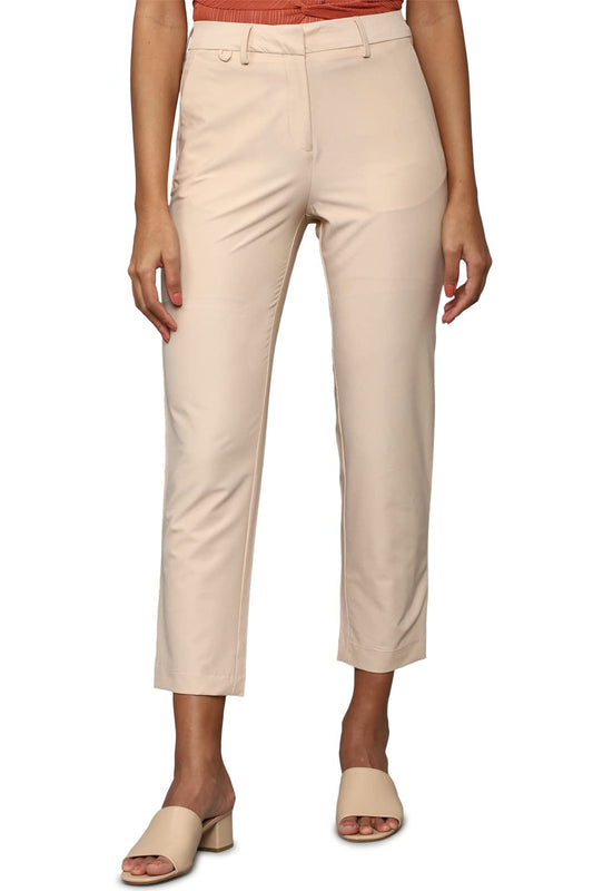 Allen Solly Women's Regular Pants (Cream)