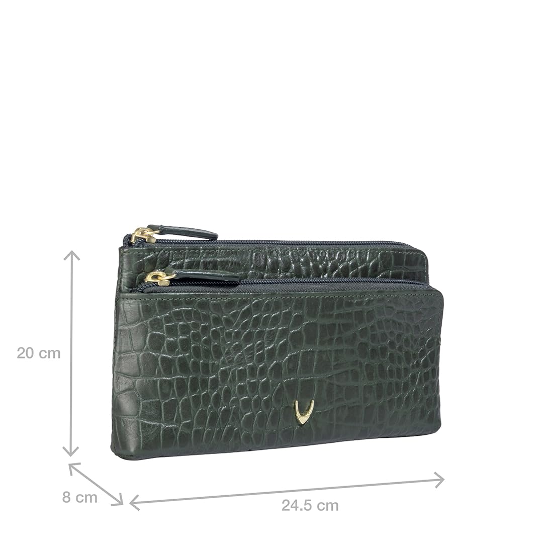 Hidesign Women Clutch (Green)