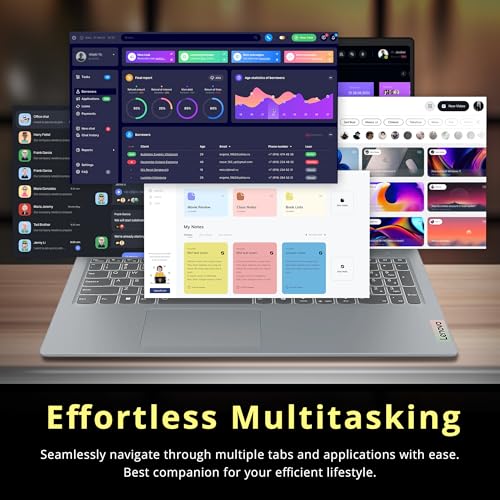 Lenovo IdeaPad Slim 3 15.6" Anti-Glare FHD Laptop, Intel Processor N150, Intel Graphics, 8GB RAM, 288GB Storage(128GB UFS+160GB Docking Station Set), Long Battery Life, Wi-Fi 6, Win11 Home, Grey