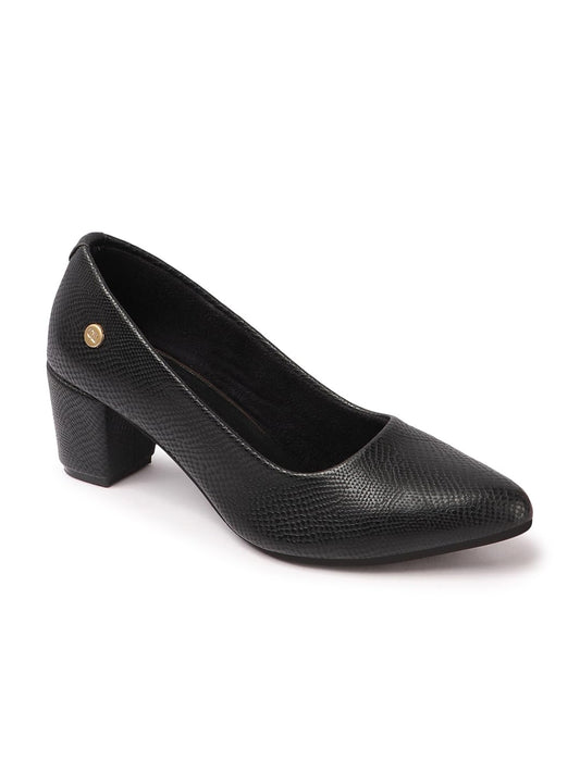 Carlton London Women Pump Shoes,Black,UK-6