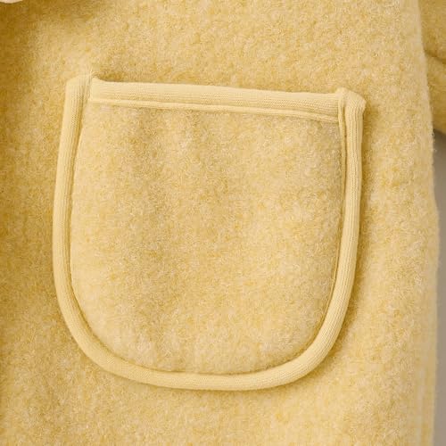 Hopscotch Girls Beige Full Sleeves Puppy Applique Long Coat For Age (18-24 Months)