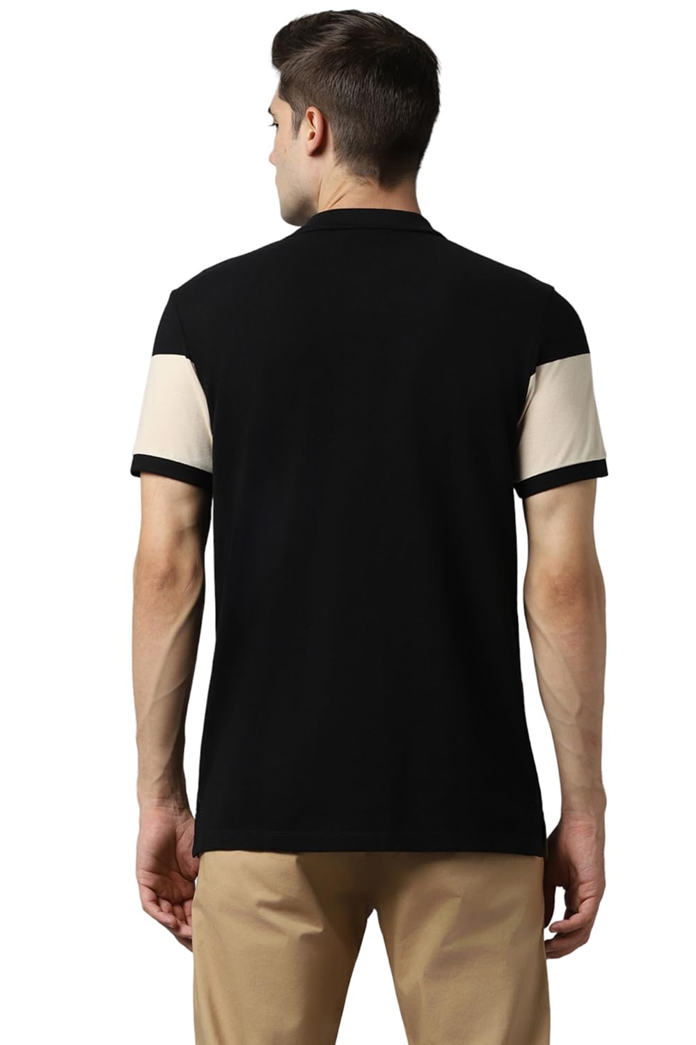 Allen Solly Men's Regular Fit T-Shirt (ALKPVRGF065003_Black