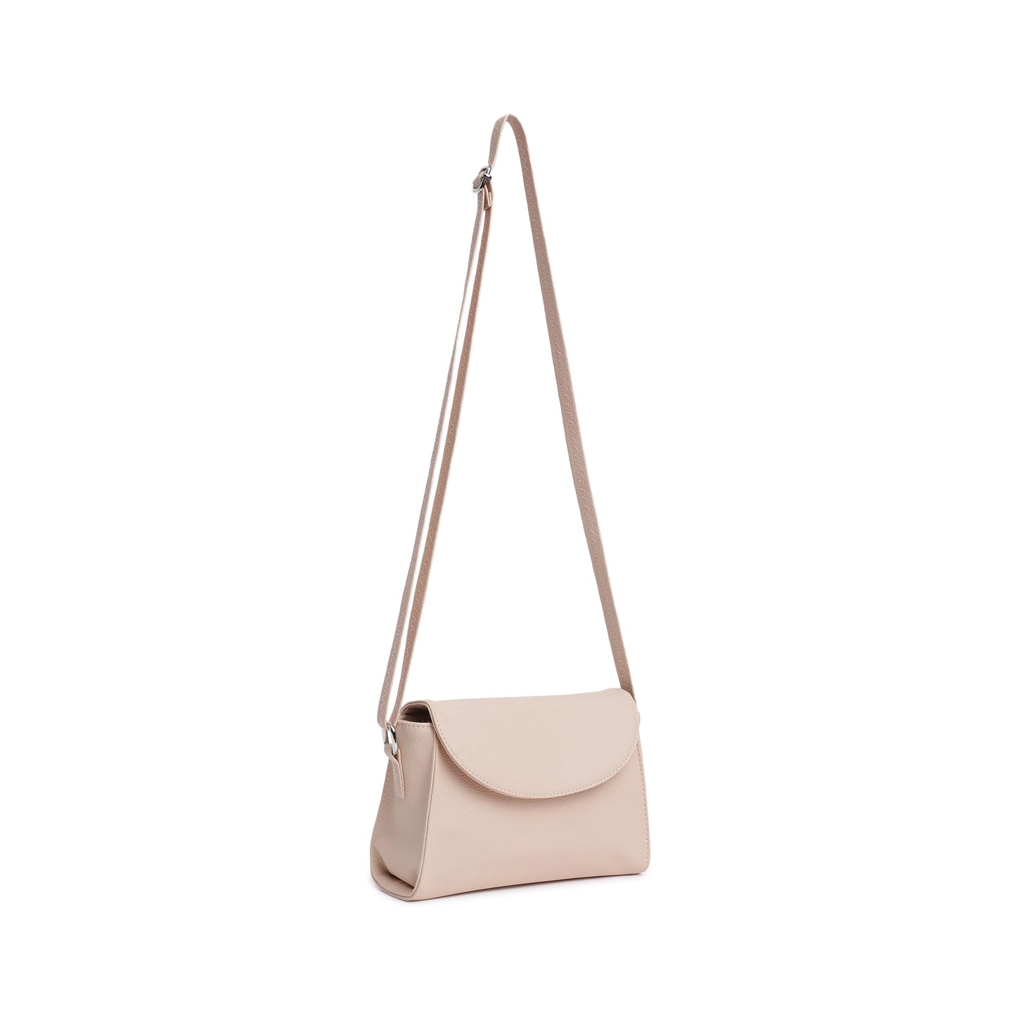 Fastrack Textured Sling Bag for Women | Chic Crossbody Bag for Girls, Ladies, Women | Spacious Bag with Slip Pocket Made of Faux Leather