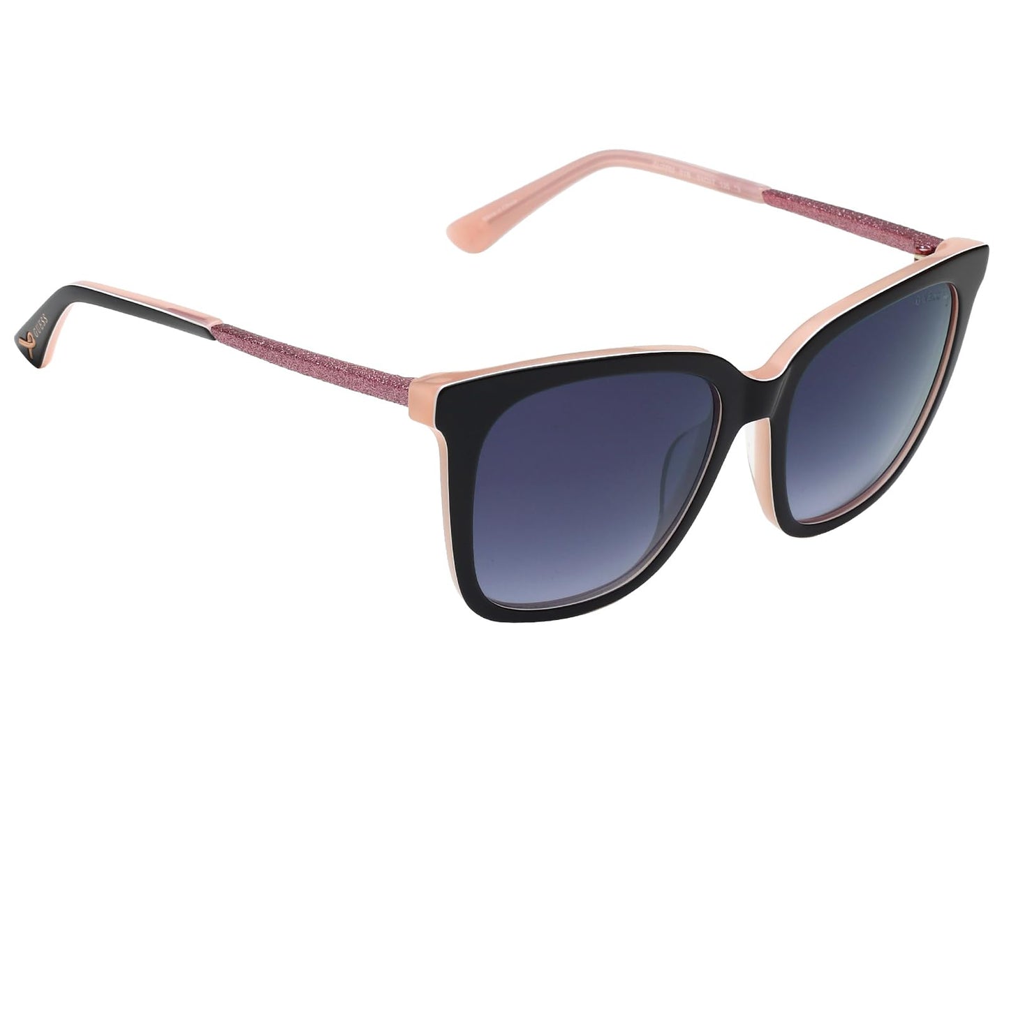 GUESS Gradient Square Women Sunglasses -(GU7752 01B 53 S |53| Grey Color Lens)
