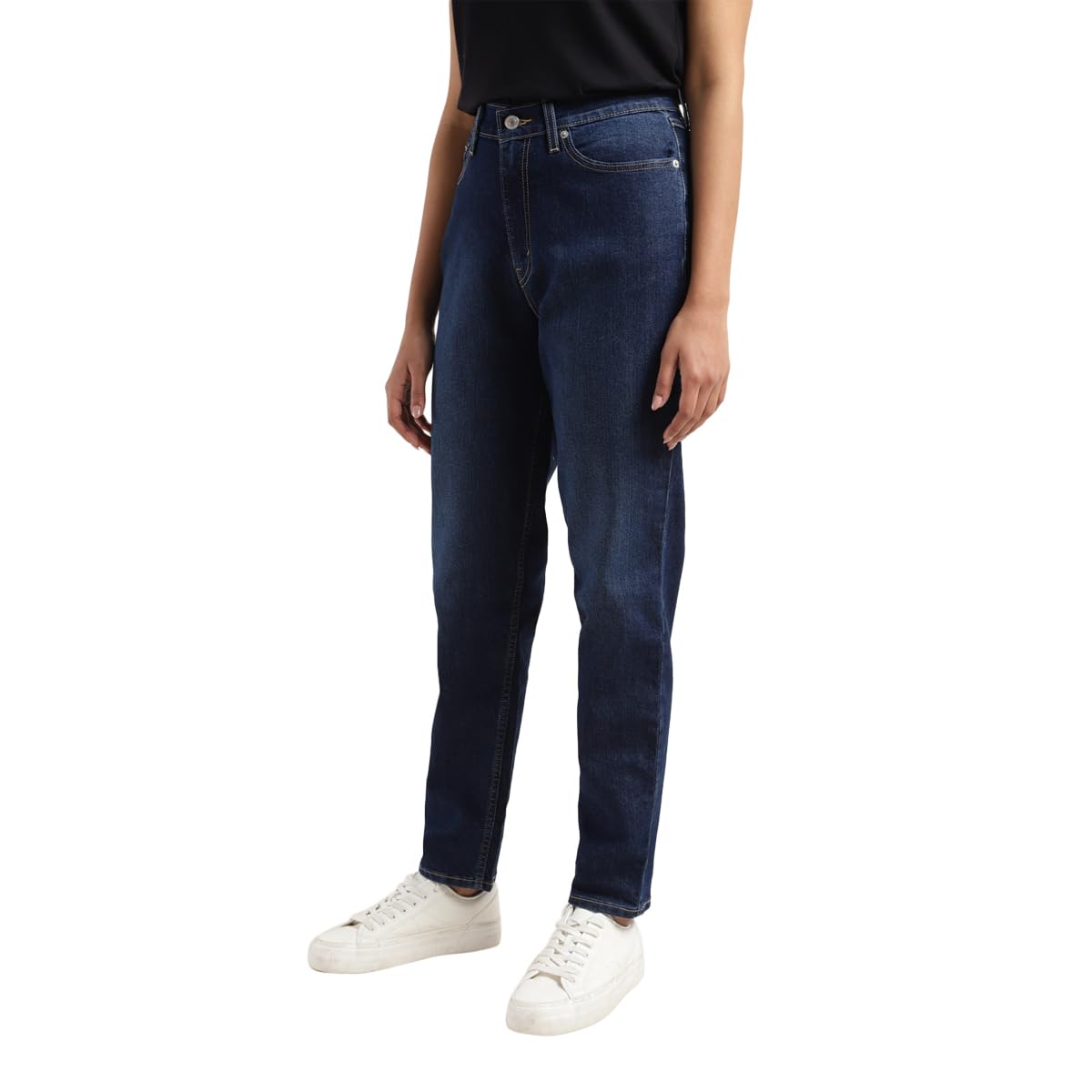 Levi's Women's Loose Tapered Fit High-Rise Mid Rise Jeans Blue, 34
