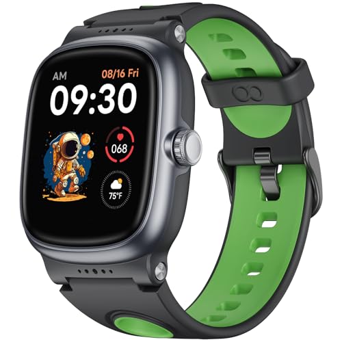 Smart Watch for Kids with Heart Rate Sleep Monitor, Games/Alarm/IP68 Waterproof Smart Watch for Boys Girls, Step Calorie Pedometer Activity Tracker, Kids Fitness Watch Birthday Gifts for Aged 4-16