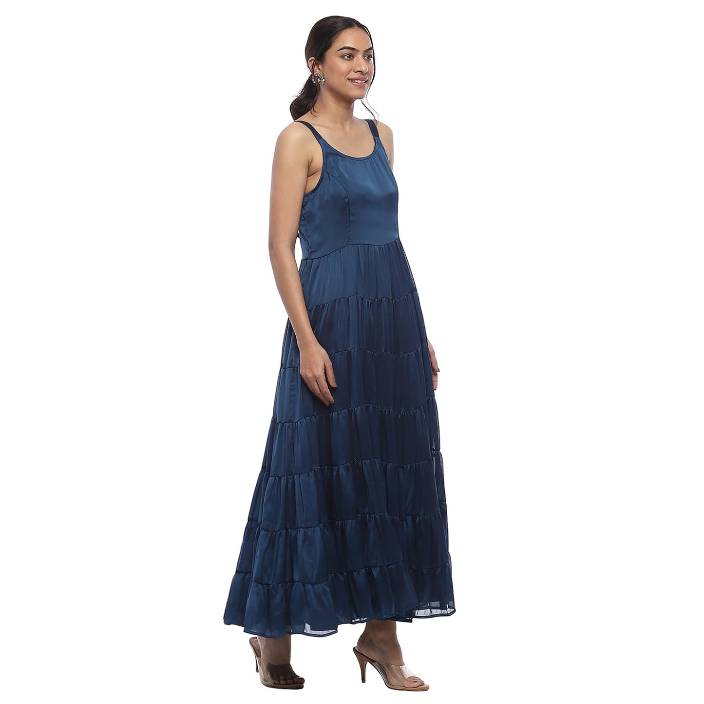 BIBA Women's BLU Georgette Kurta_34