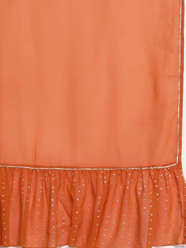 Women Embroidered Regular Sequinned Kurta With Sharara & Dupatta