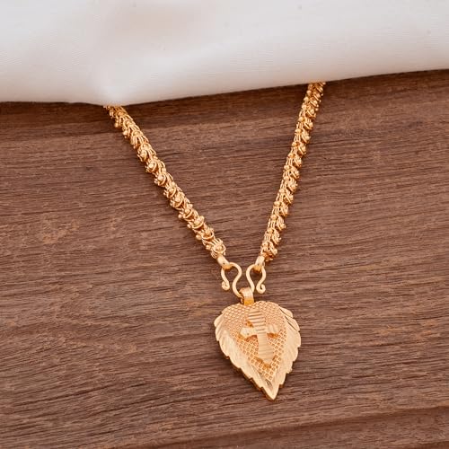 Radha's Creations golden - gold plated copper long 30 inch Mangalsutra No.548M for women