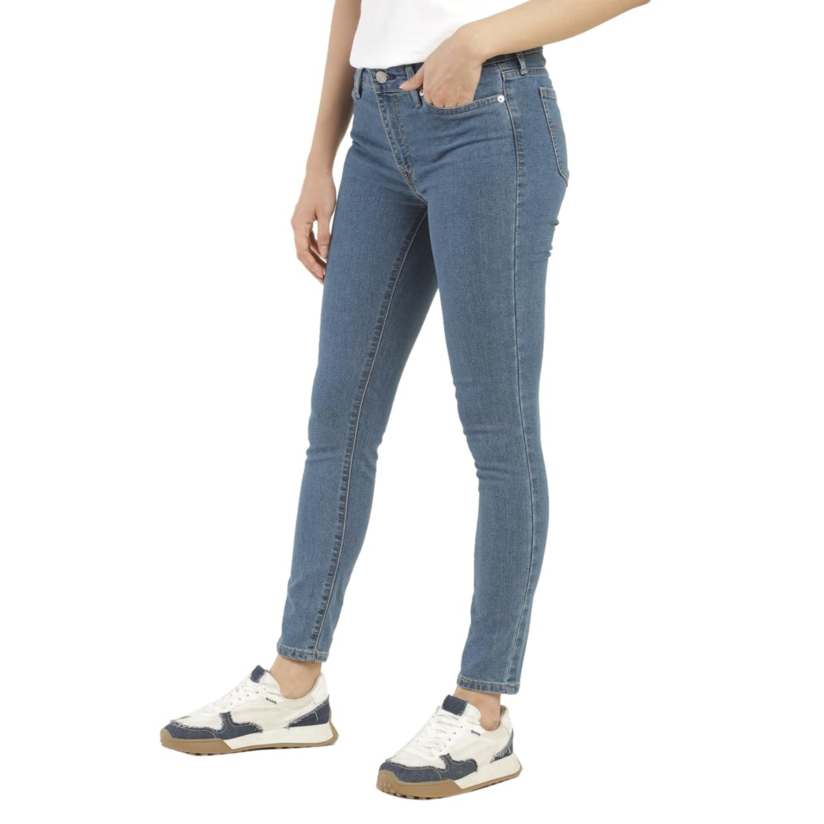 Levi's Women's 711 Skinny Fit Mid-Rise Jeans Blue