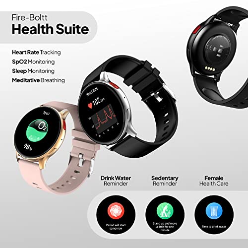 Fire-Boltt Eclipse 1.43" AMOLED Smartwatch, Bluetooth Calling with AI Voice Assistant, 100+ Sports Modes, Curved Full Touch & Calculator