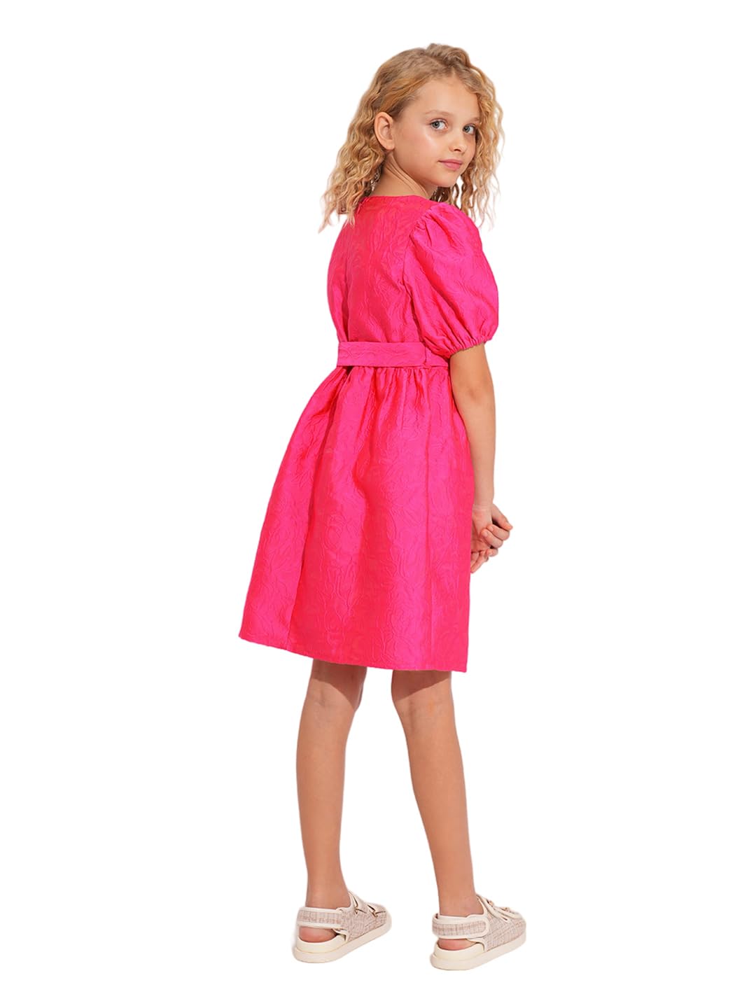 VERO MODA Girl Fit & Flare Pink Dress