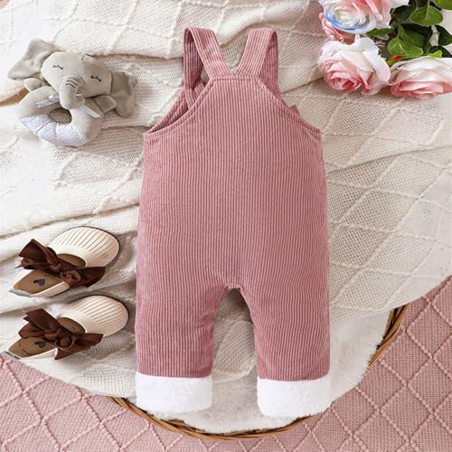 Hopscotch Baby Girls Animal Print Sleeveless Pink Dungarees For Ages (9-12 Months)